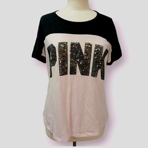 Victoria's Secret pink sparkly shirt